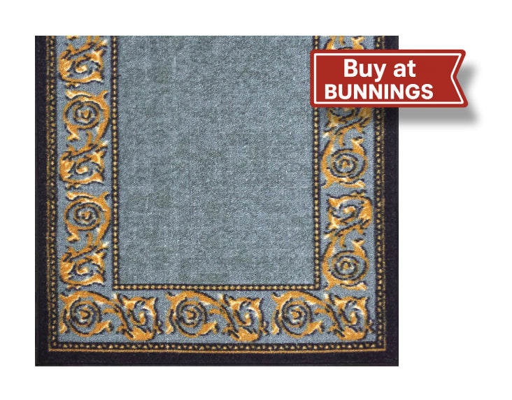 Pre-cut Printed Carpet Runner 67 x 294cm – Gold Leaf Grey