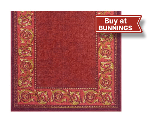 Pre-cut Printed Carpet Runner 67 x 294cm – Red