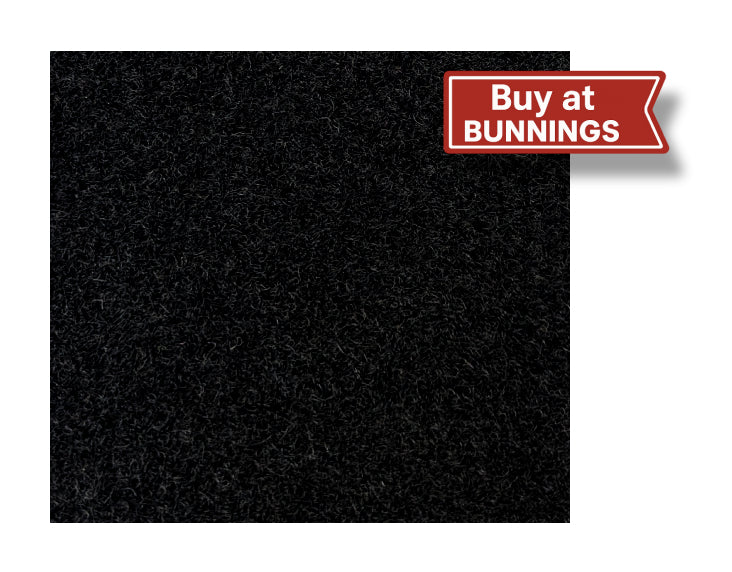 Venise Velour Car Carpet 1m – Black